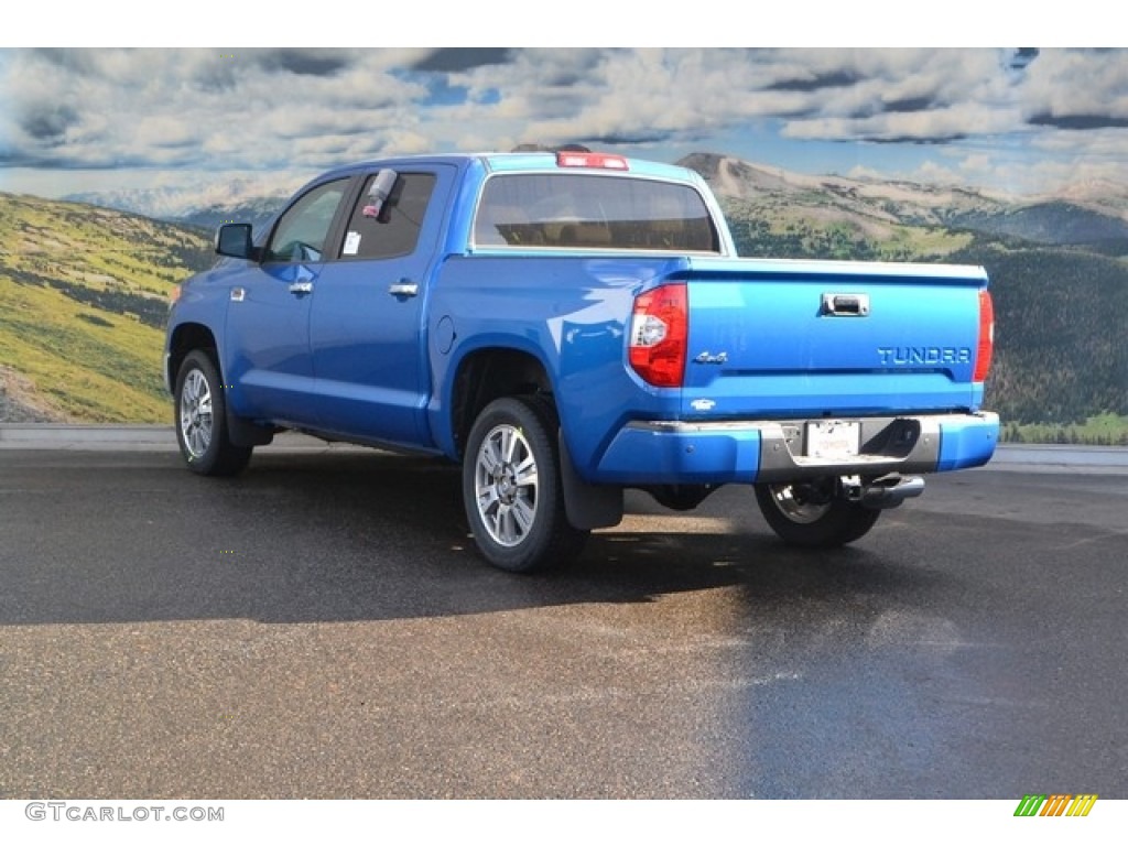 2017 Tundra 1794 CrewMax 4x4 - Blazing Blue Pearl / 1794 Edition Black/Brown photo #3