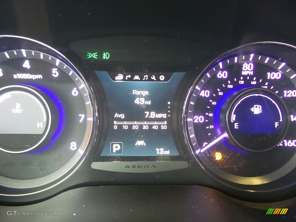 2017 Hyundai Azera Limited Gauges Photo #117908631