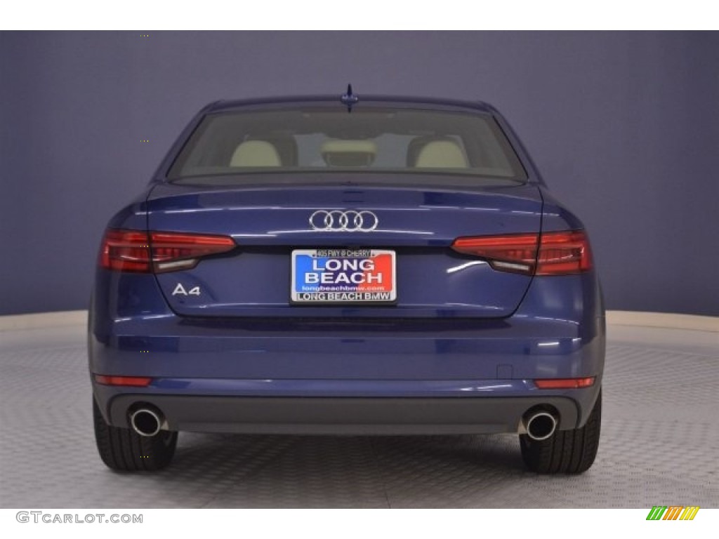 2017 A4 2.0T Premium - Scuba Blue Metallic / Atlas Beige photo #6