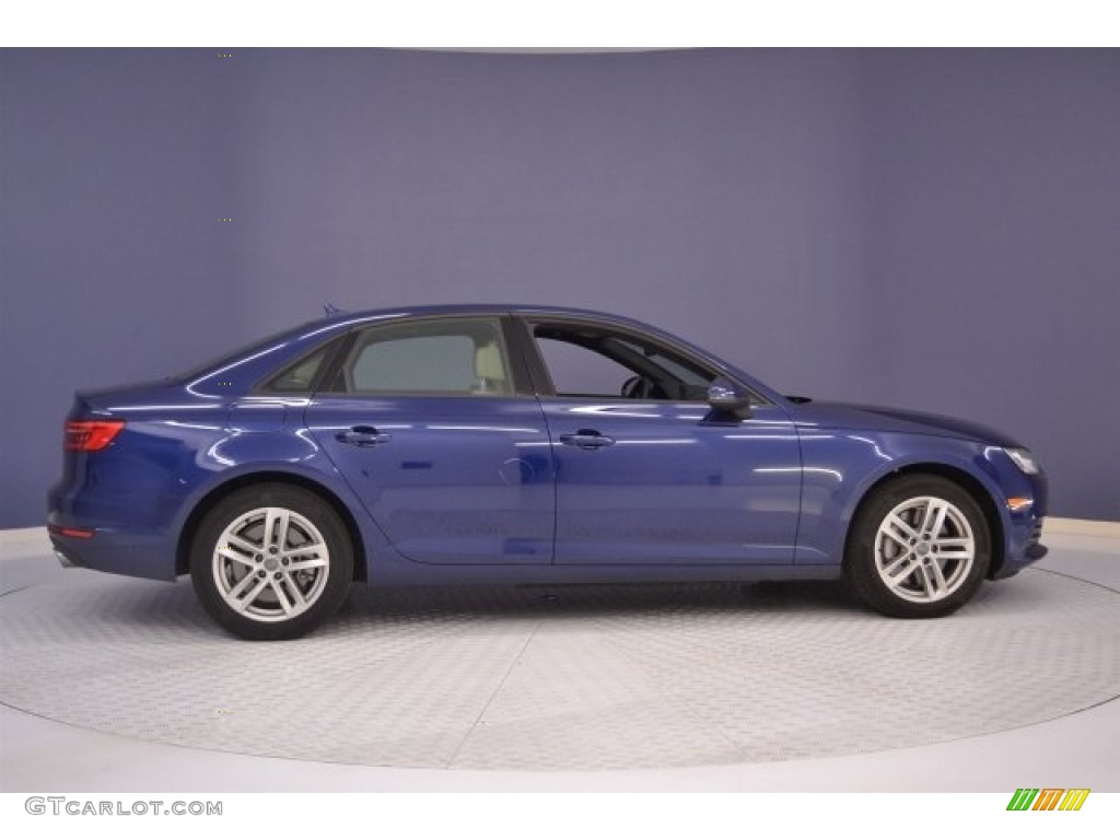 2017 A4 2.0T Premium - Scuba Blue Metallic / Atlas Beige photo #8