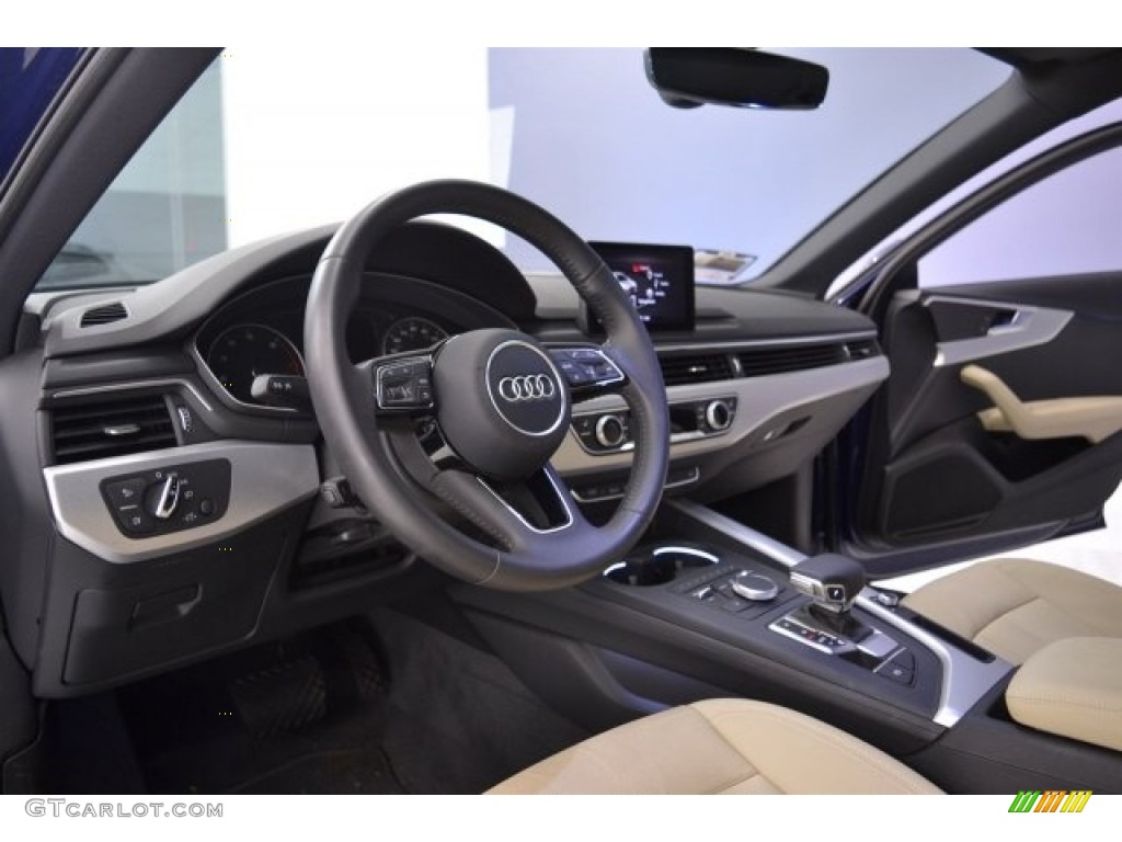 2017 A4 2.0T Premium - Scuba Blue Metallic / Atlas Beige photo #12
