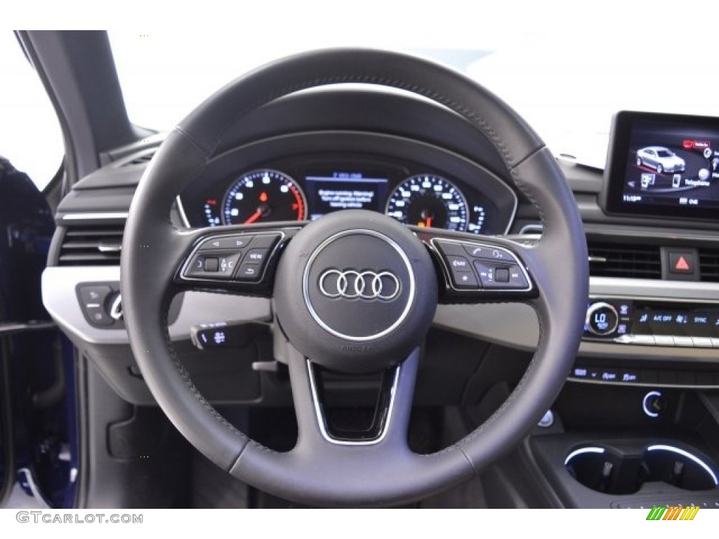 2017 Audi A4 2.0T Premium Atlas Beige Steering Wheel Photo #117909327