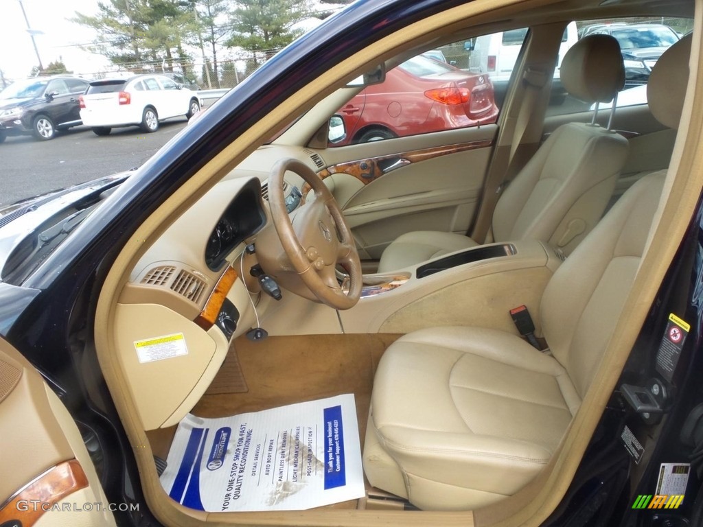 2008 E 350 4Matic Sedan - Capri Blue Metallic / Cashmere photo #3