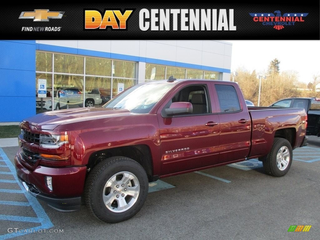 2017 Silverado 1500 LT Double Cab 4x4 - Siren Red Tintcoat / Jet Black photo #1