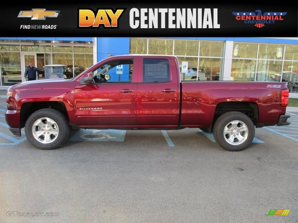 2017 Silverado 1500 LT Double Cab 4x4 - Siren Red Tintcoat / Jet Black photo #2