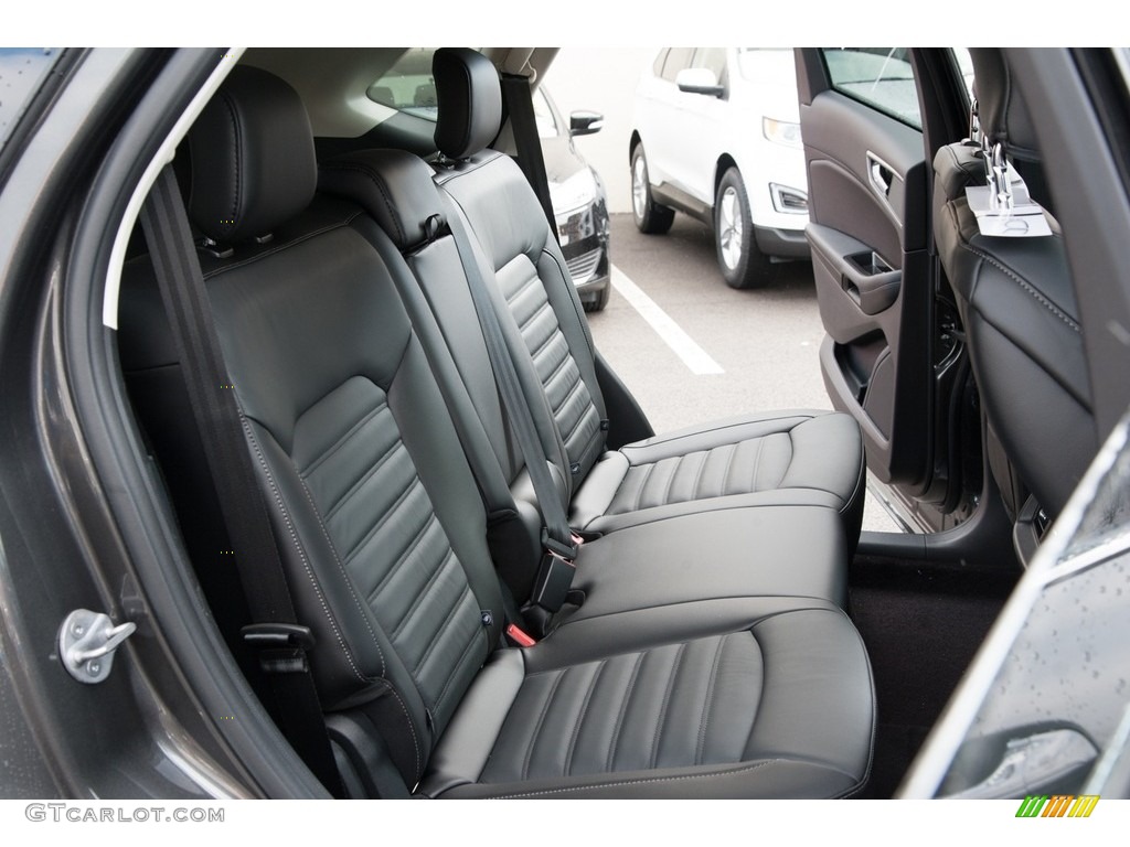 Ebony Interior 2017 Ford Edge SEL AWD Photo #117912606