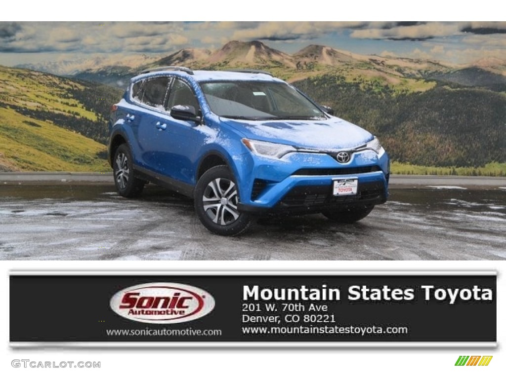 2017 RAV4 LE - Electric Storm Metallic / Black photo #1