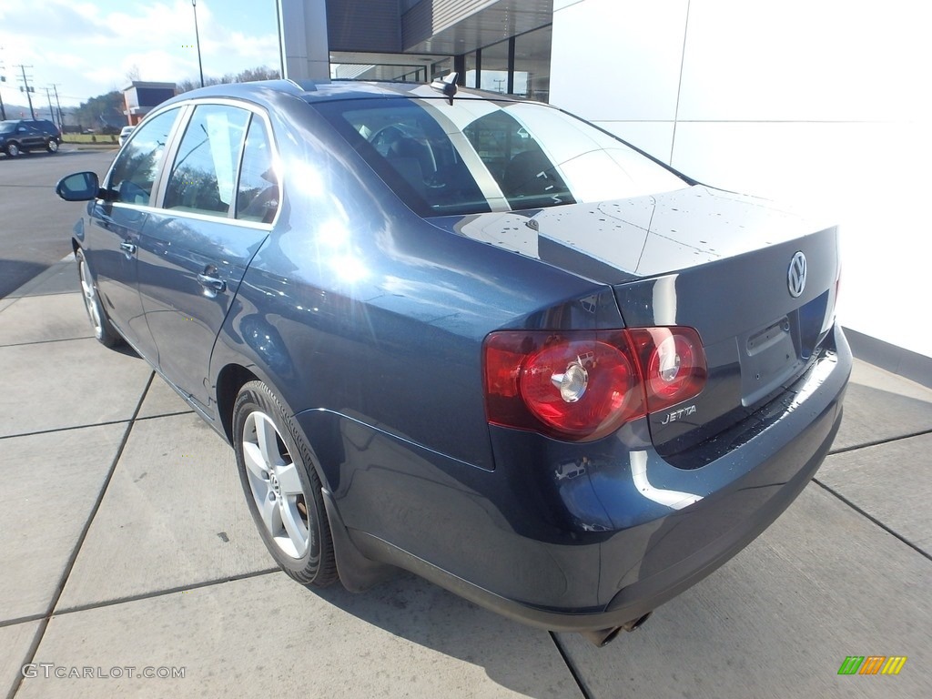 2008 Jetta SE Sedan - Blue Graphite Metallic / Anthracite Black photo #3