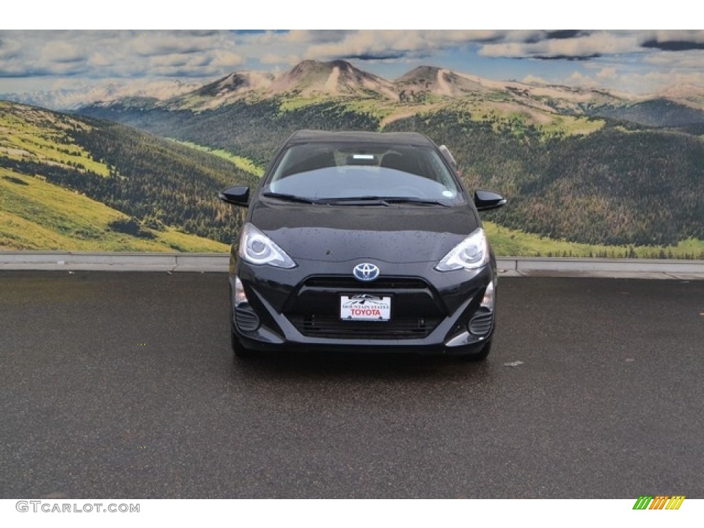 2016 Prius c Two - Black Sand Pearl / Ash/Black photo #2