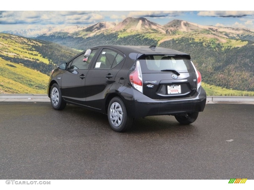 2016 Prius c Two - Black Sand Pearl / Ash/Black photo #3
