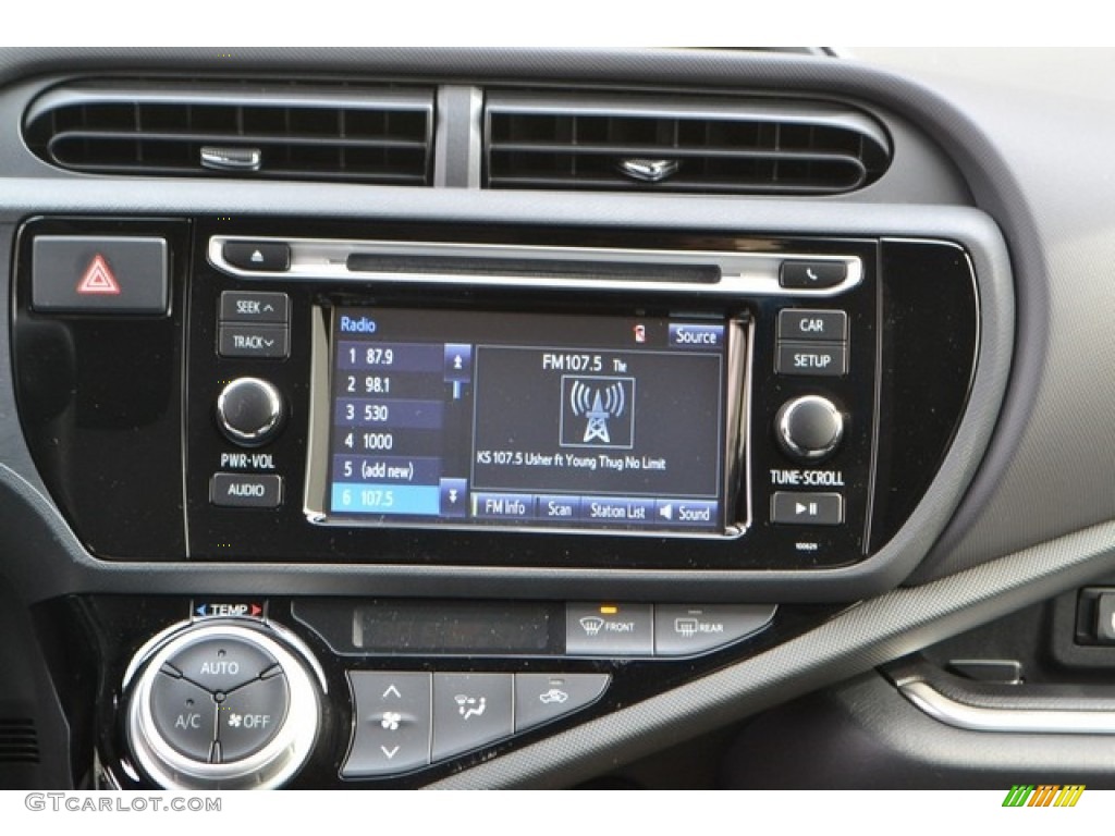 2016 Prius c Two - Black Sand Pearl / Ash/Black photo #6