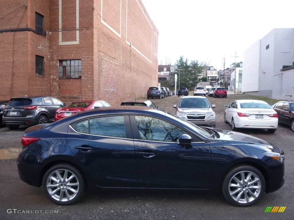 2017 MAZDA3 Grand Touring 4 Door - Deep Crystal Blue Mica / Parchment photo #2