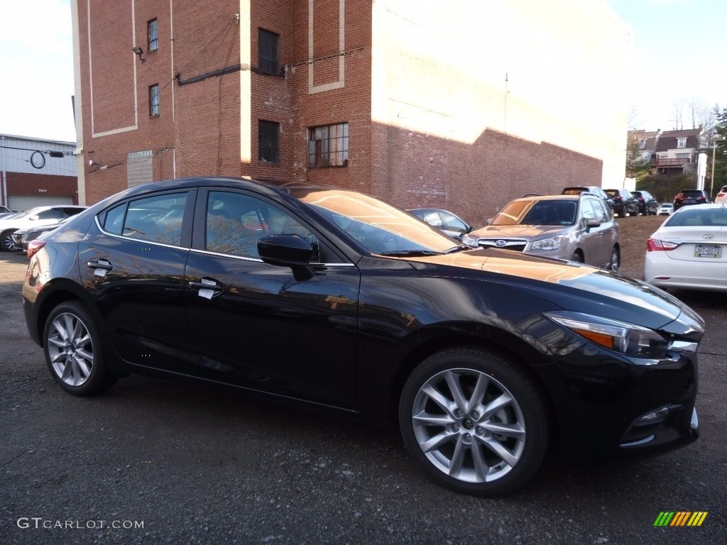 2017 MAZDA3 Touring 4 Door - Jet Black Mica / Black photo #1