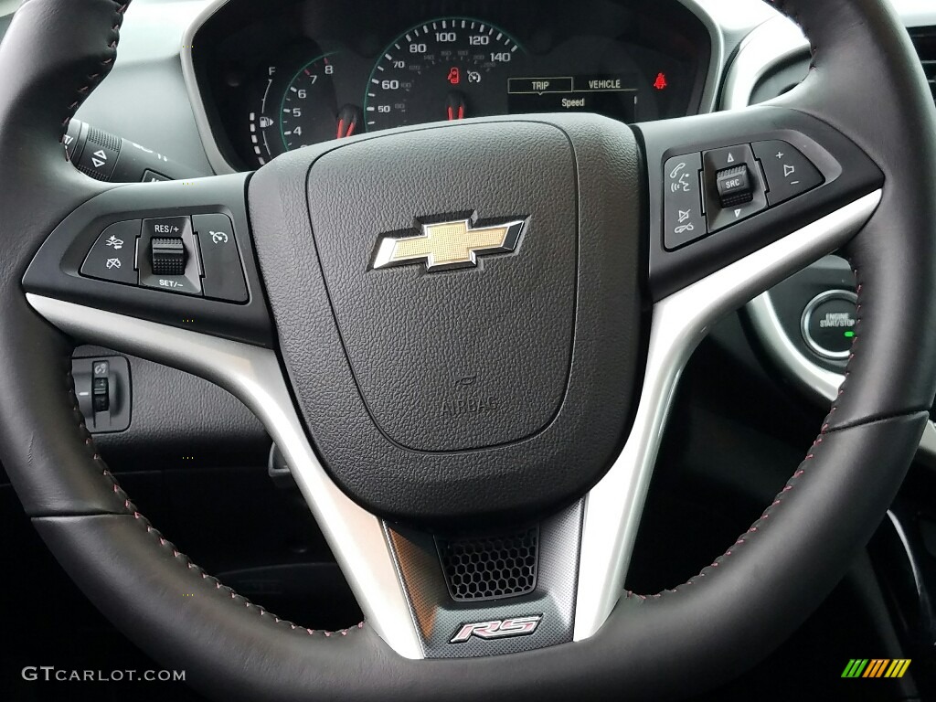 2017 Chevrolet Sonic LT Sedan Jet Black Steering Wheel Photo #117921013
