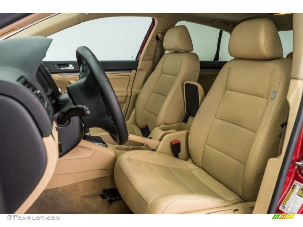 2008 Jetta SE Sedan - Salsa Red / Pure Beige photo #6