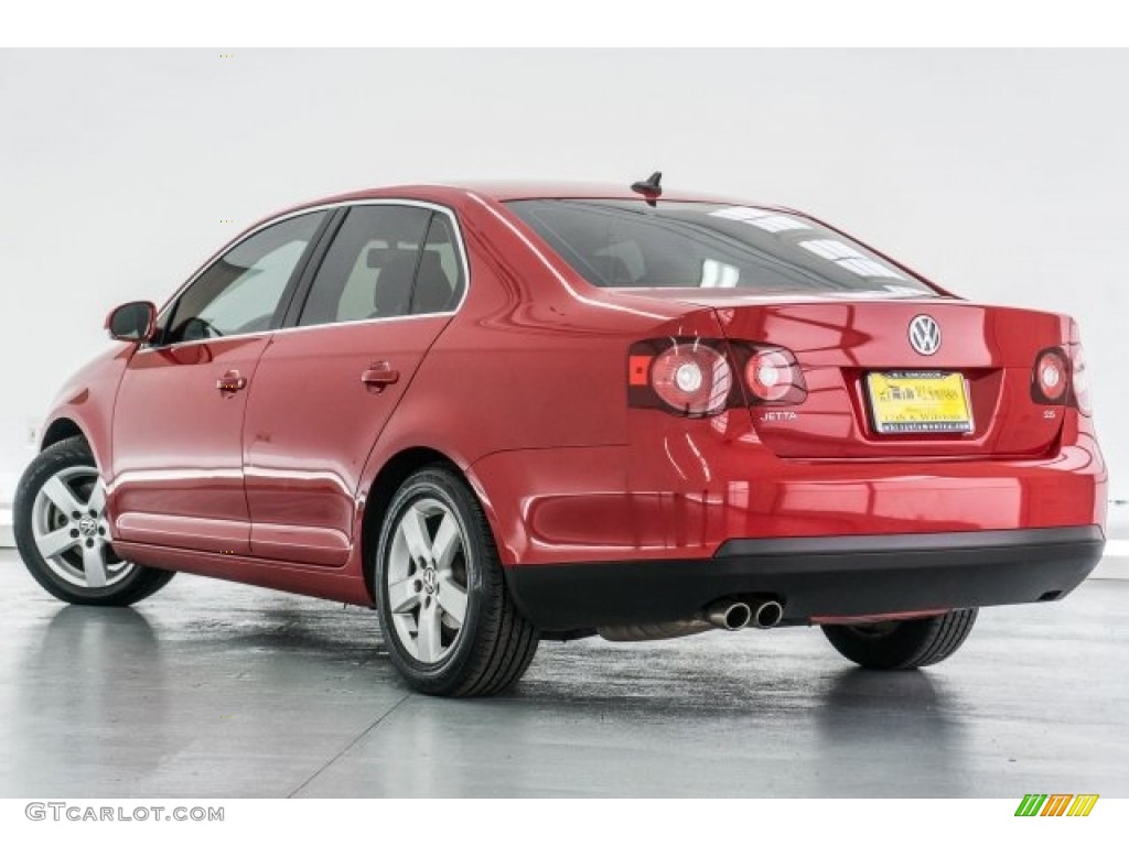 2008 Jetta SE Sedan - Salsa Red / Pure Beige photo #10