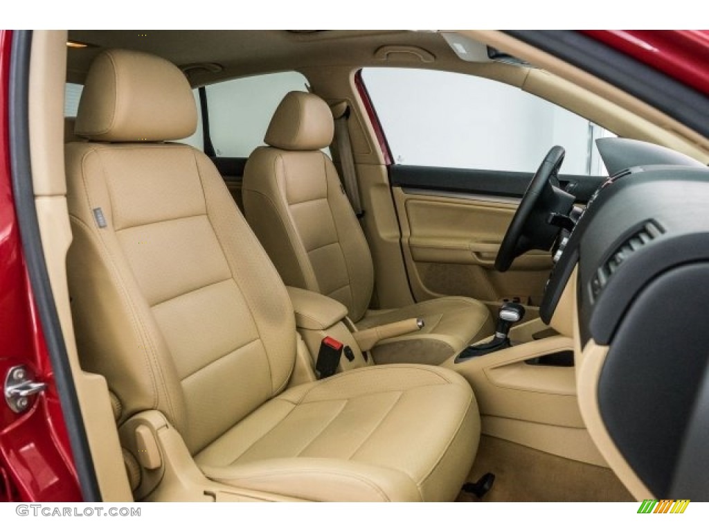 2008 Jetta SE Sedan - Salsa Red / Pure Beige photo #13