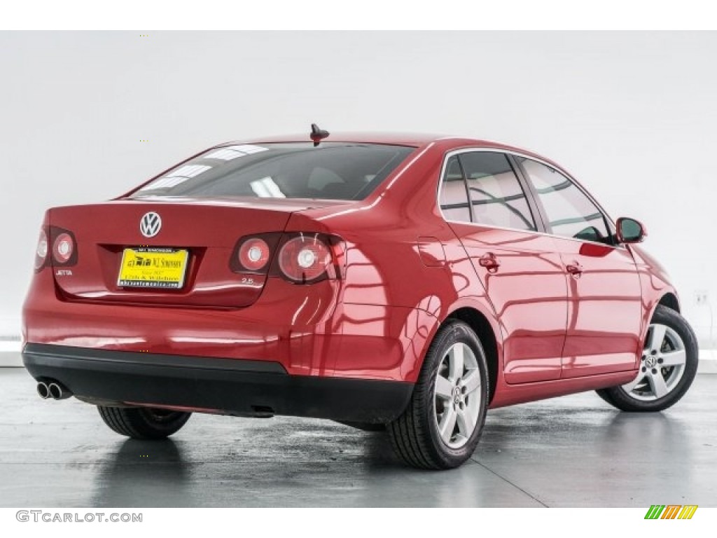 2008 Jetta SE Sedan - Salsa Red / Pure Beige photo #15