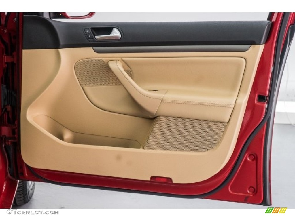 2008 Jetta SE Sedan - Salsa Red / Pure Beige photo #23