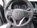 2017 Hyundai Tucson Black Interior Steering Wheel Photo