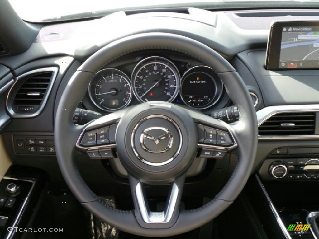 2016 Mazda CX-9 Grand Touring Sand Steering Wheel Photo #117923425