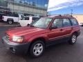 Cayenne Red Pearl 2003 Subaru Forester 2.5 X