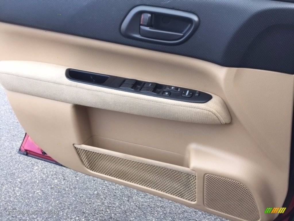 2003 Forester 2.5 X - Cayenne Red Pearl / Beige photo #18