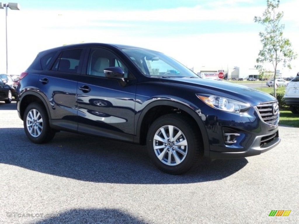 2016 CX-5 Touring - Deep Crystal Blue Mica / Sand photo #4