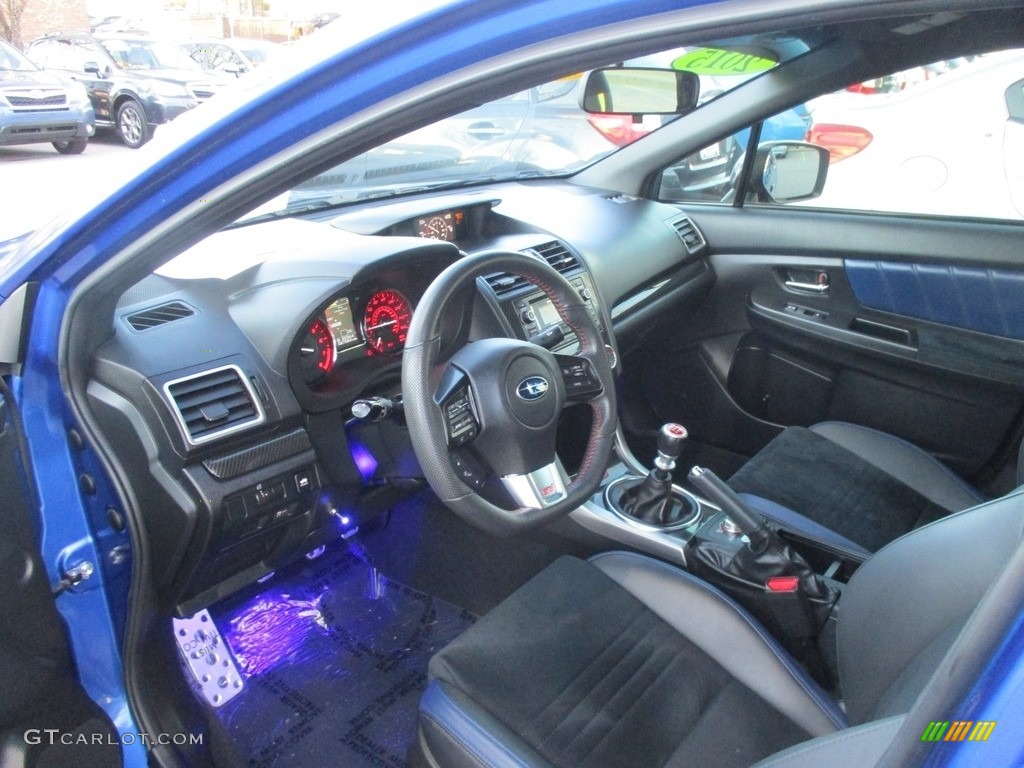Carbon Black Interior 2015 Subaru WRX STI Launch Edition Photo #117928603