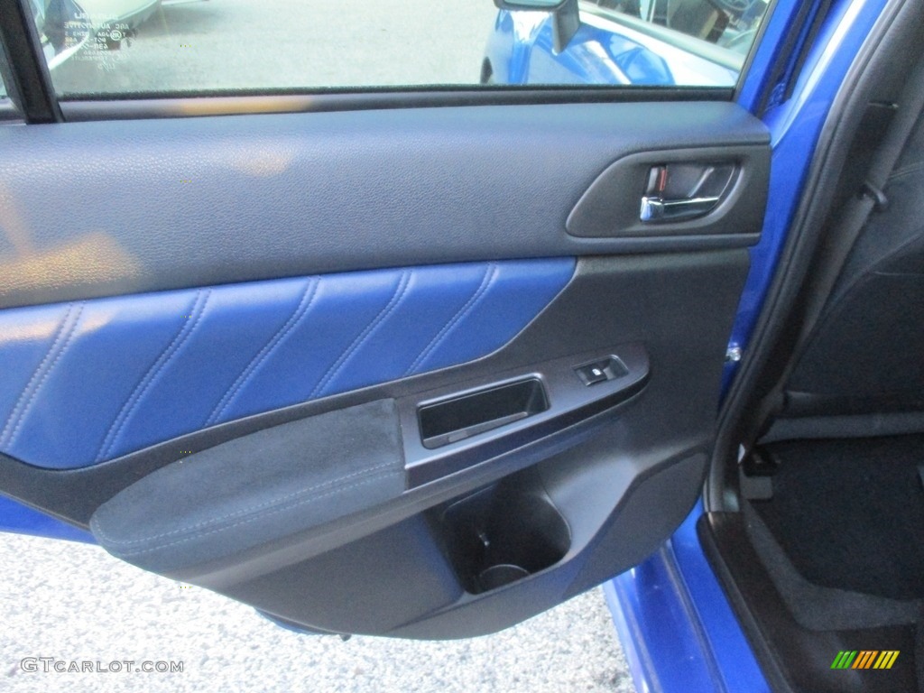 2015 Subaru WRX STI Launch Edition Carbon Black Door Panel Photo #117928816