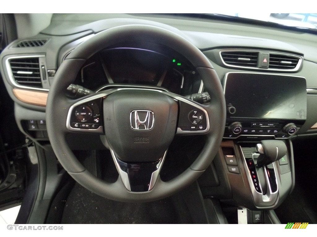 2017 Honda CR-V EX AWD Gray Dashboard Photo #117933844