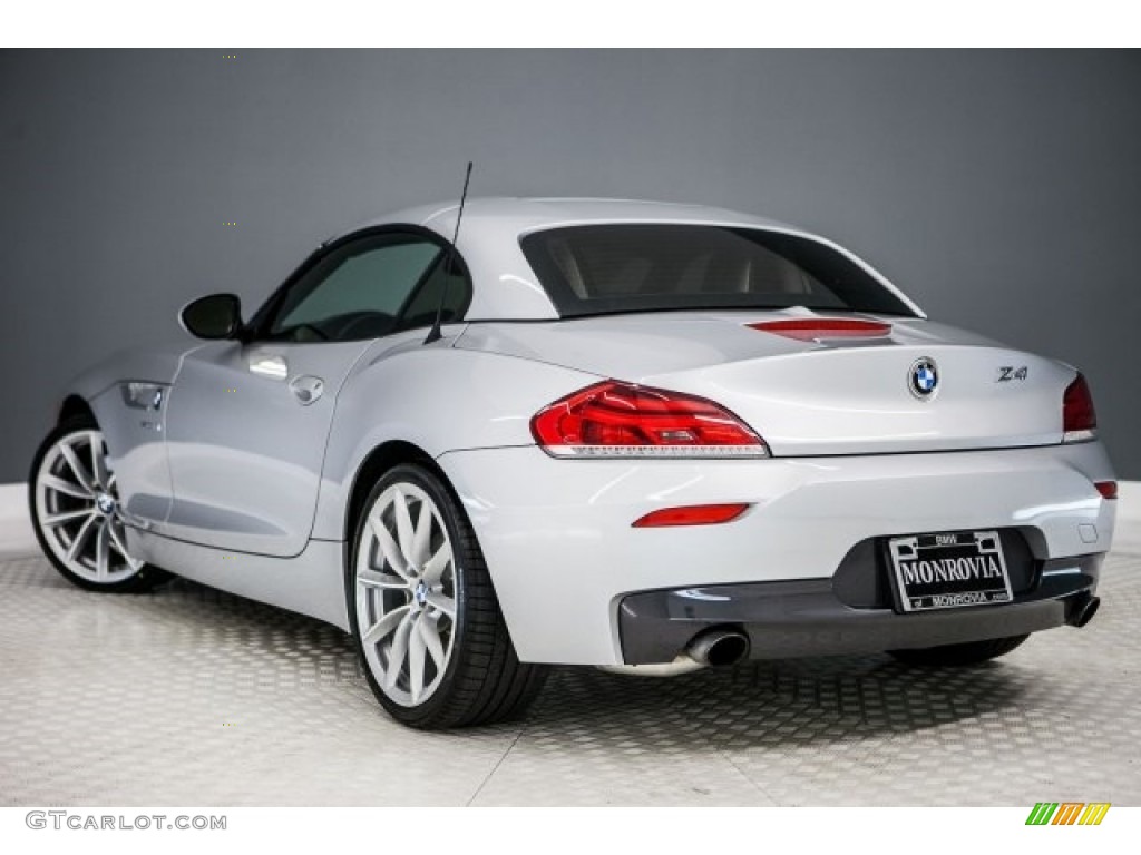 2014 Z4 sDrive35i - Glacier Silver Metallic / Coral Red photo #10