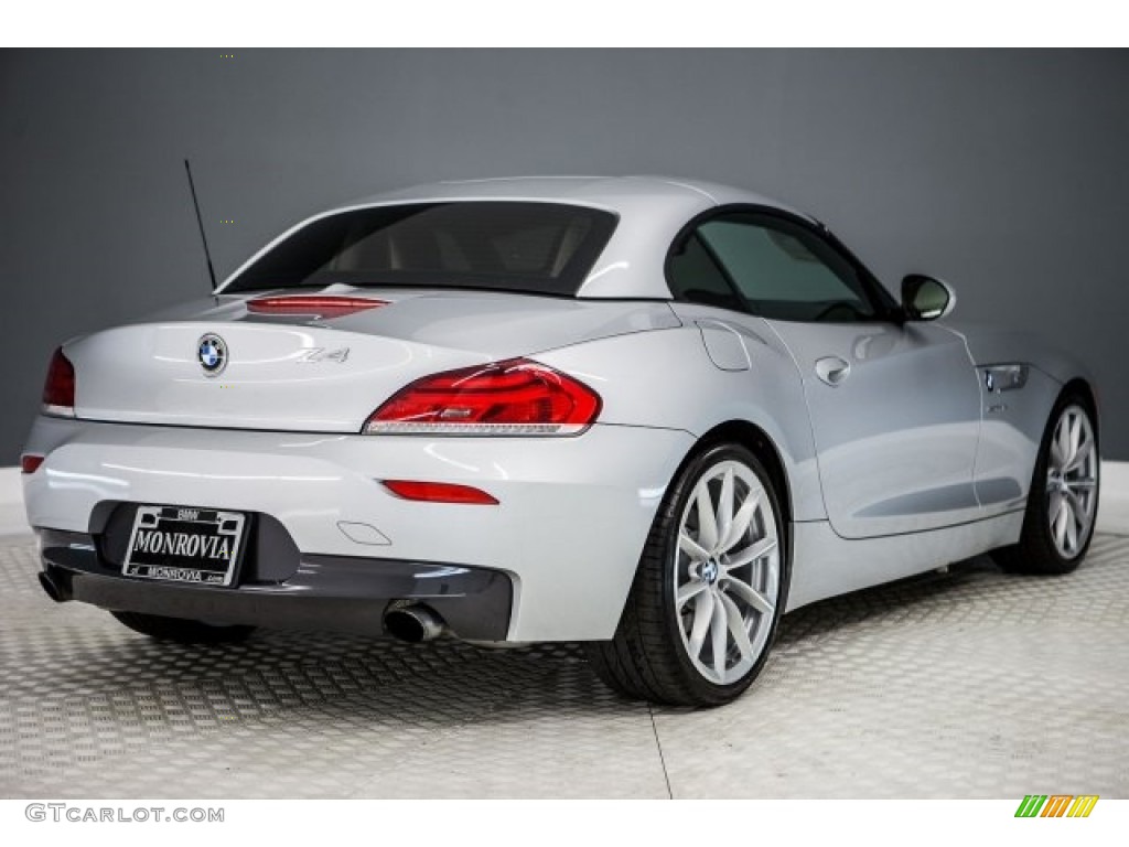 2014 Z4 sDrive35i - Glacier Silver Metallic / Coral Red photo #31