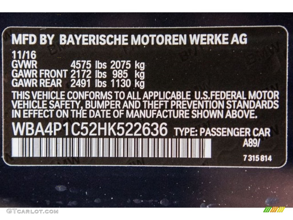 2017 4 Series 440i Coupe - Imperial Blue Metallic / Black photo #11