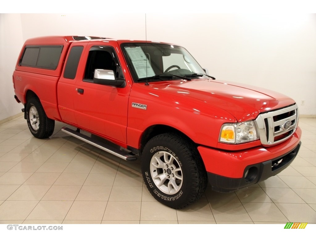 2011 Ranger XLT SuperCab 4x4 - Torch Red / Medium Dark Flint photo #1