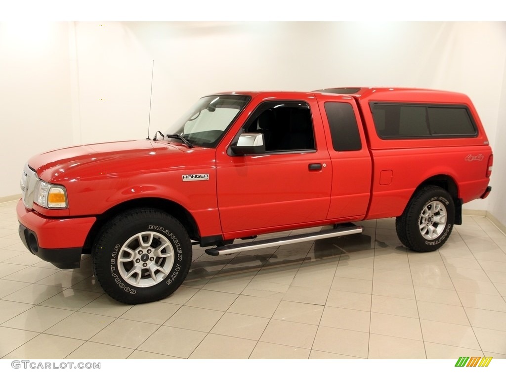 2011 Ranger XLT SuperCab 4x4 - Torch Red / Medium Dark Flint photo #3