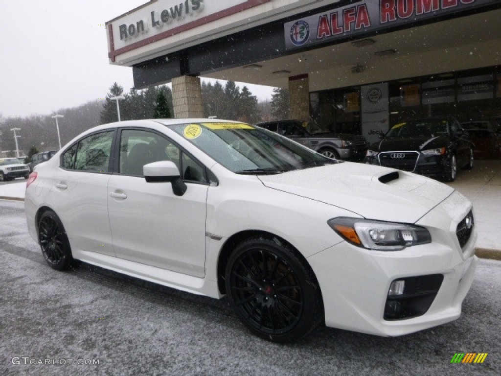 2016 WRX Limited - Crystal White Pearl / Carbon Black photo #7