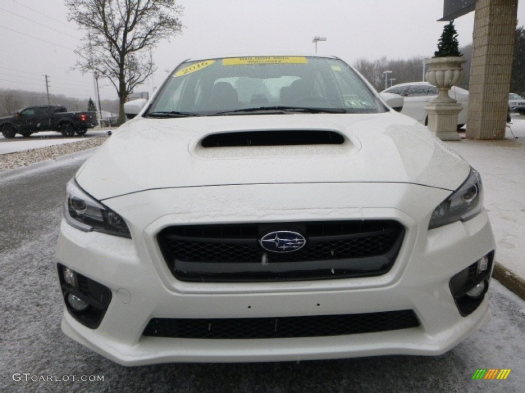 2016 WRX Limited - Crystal White Pearl / Carbon Black photo #8