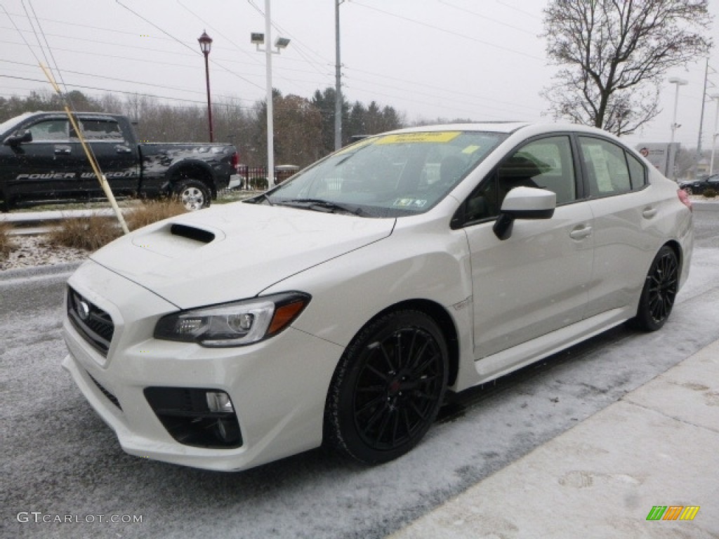 2016 WRX Limited - Crystal White Pearl / Carbon Black photo #9