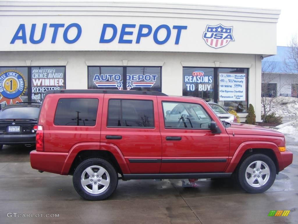 2006 Commander 4x4 - Inferno Red Pearl / Khaki photo #1