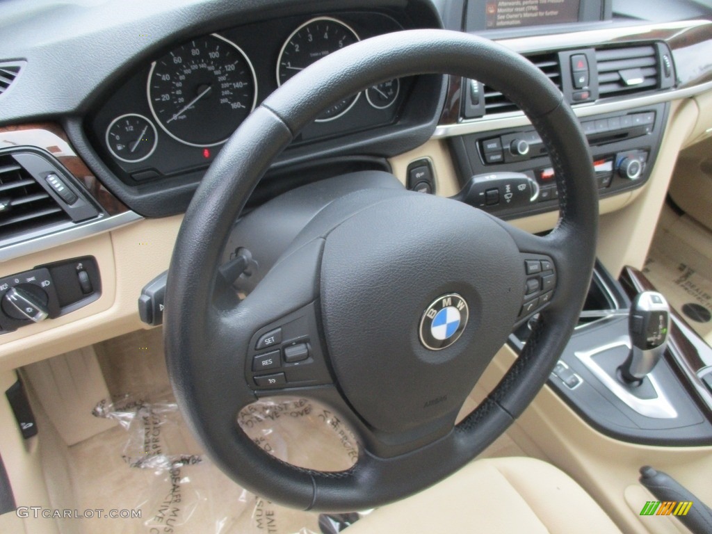 2014 3 Series 320i xDrive Sedan - Mojave Metallic / Venetian Beige photo #15