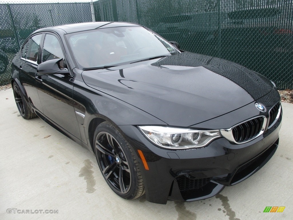 Black Sapphire Metallic 2017 BMW M3 Sedan Exterior Photo #117939461