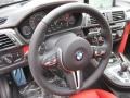 2017 BMW M3 Sakhir Orange/Black Interior Steering Wheel Photo