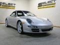 Arctic Silver Metallic - 911 Carrera 4S Cabriolet Photo No. 3