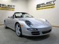 Arctic Silver Metallic - 911 Carrera 4S Cabriolet Photo No. 7