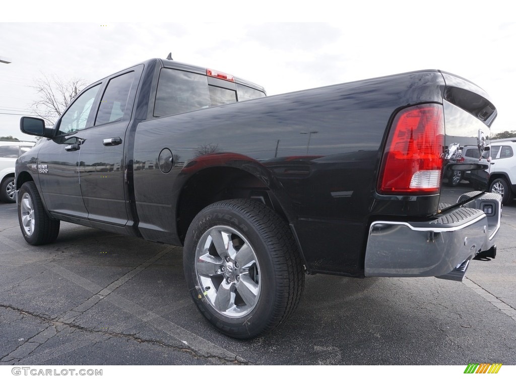 2017 1500 Big Horn Quad Cab 4x4 - Brilliant Black Crystal Pearl / Black/Diesel Gray photo #2
