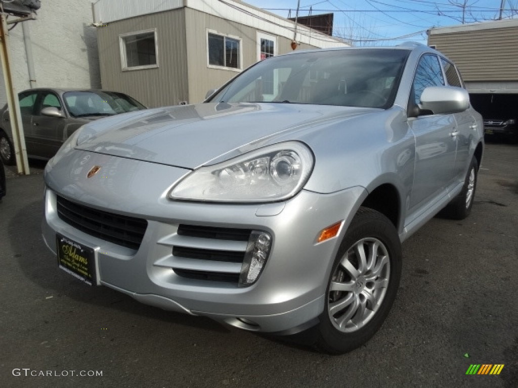 2008 Cayenne Tiptronic - Crystal Silver Metallic / Black photo #1