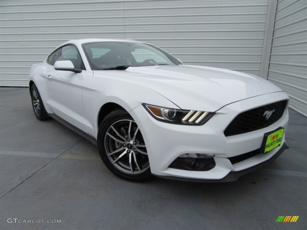 2016 Mustang EcoBoost Coupe - Oxford White / Ebony photo #1