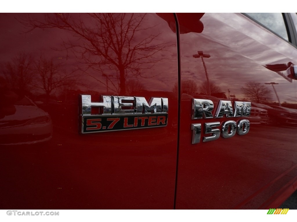 2017 1500 Big Horn Quad Cab - Flame Red / Black/Diesel Gray photo #6