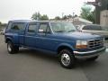 Medium Lapis Blue Metallic 1994 Ford F350 XLT Crew Cab